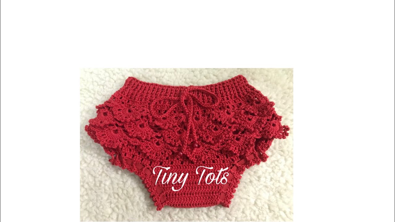 Calcinha de crochê 3/6 meses (link da blusa na descrição 👇👇)