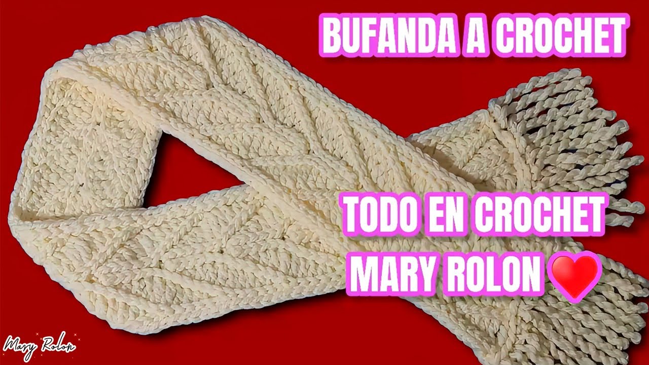 ¡La Bufanda a Crochet Más Elegante para Hombre! 😍 Fácil y Rápido de Tejer 🧶✨