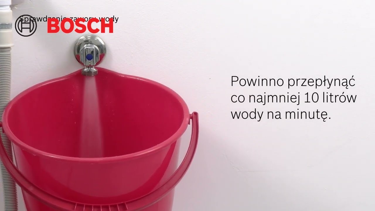 Jak usunąć przyczynę niepobierania wody w zmywarce Bosch?