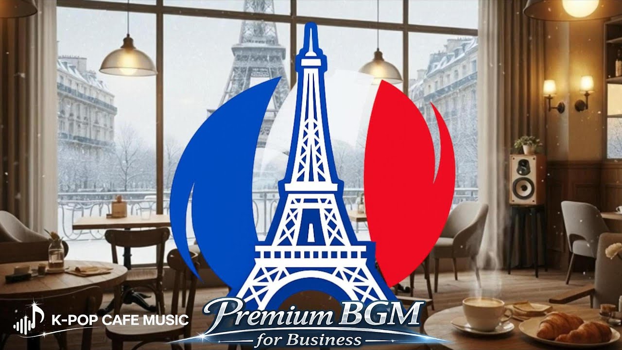 프랑스 카페 음악 | 파리 감성 & 로파이/ French Cafe Music | Parisian Emotion & Lo-Fi [11 hours] At the Eiffel Tower