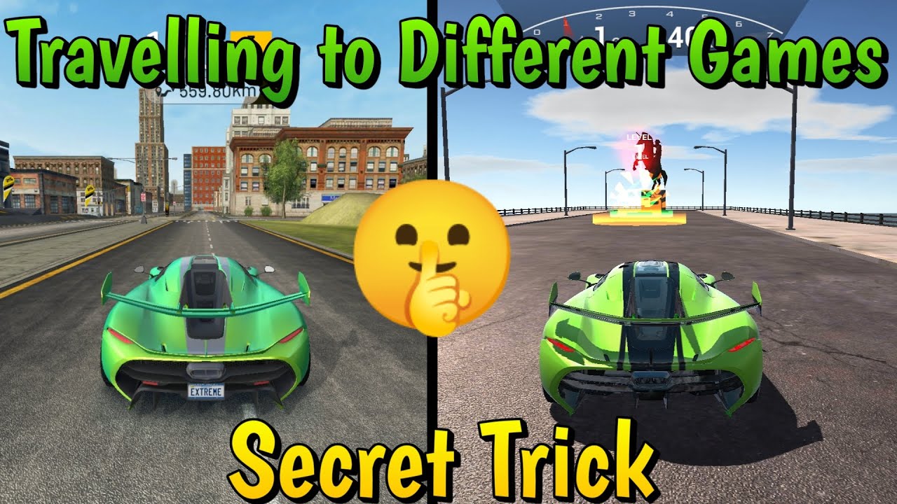 Extreme Car Driving Simulator : Travelling to Games using Secret Trick 🔥🔥