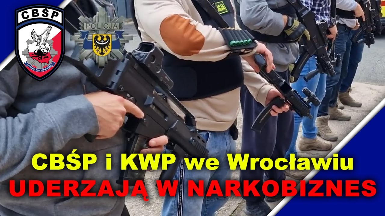 CBŚP i KWP we Wrocławiu uderzają w narkobiznes