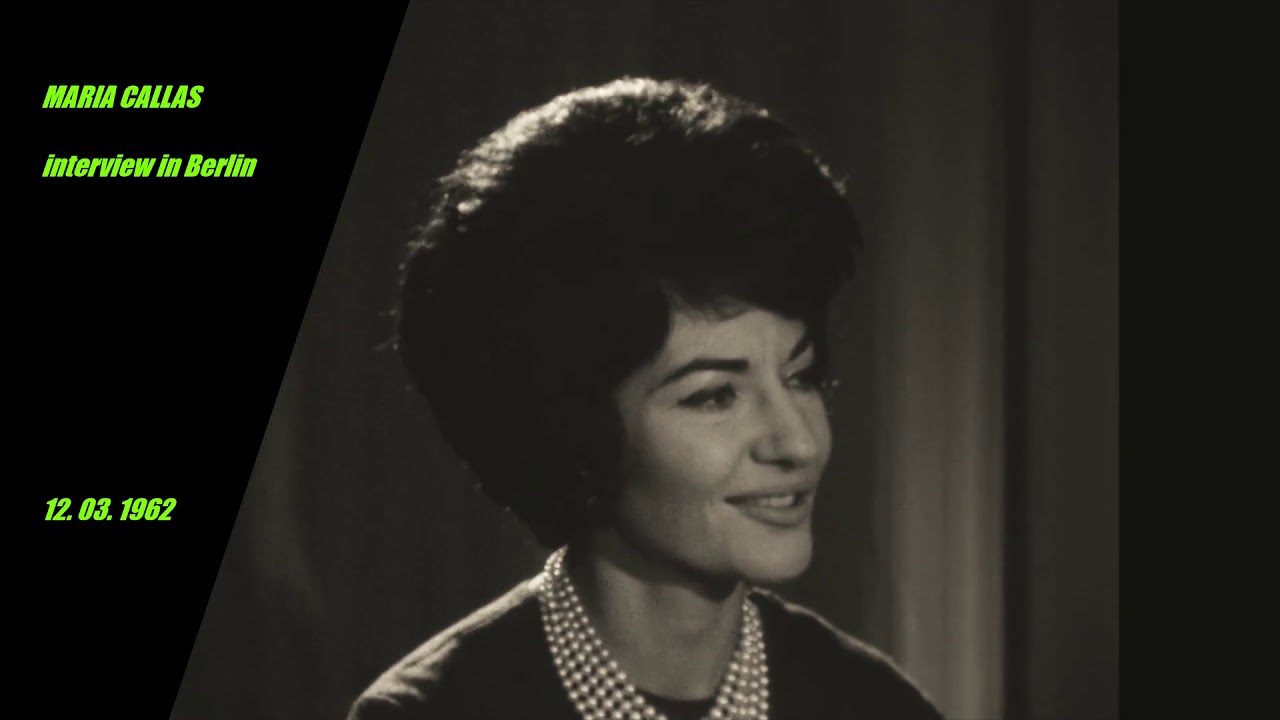 MARIA CALLAS - interview in München, 1962 March, 12th