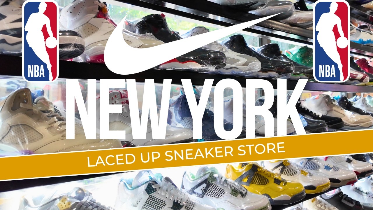 Inside LACED UP SNEAKER STORE New York City