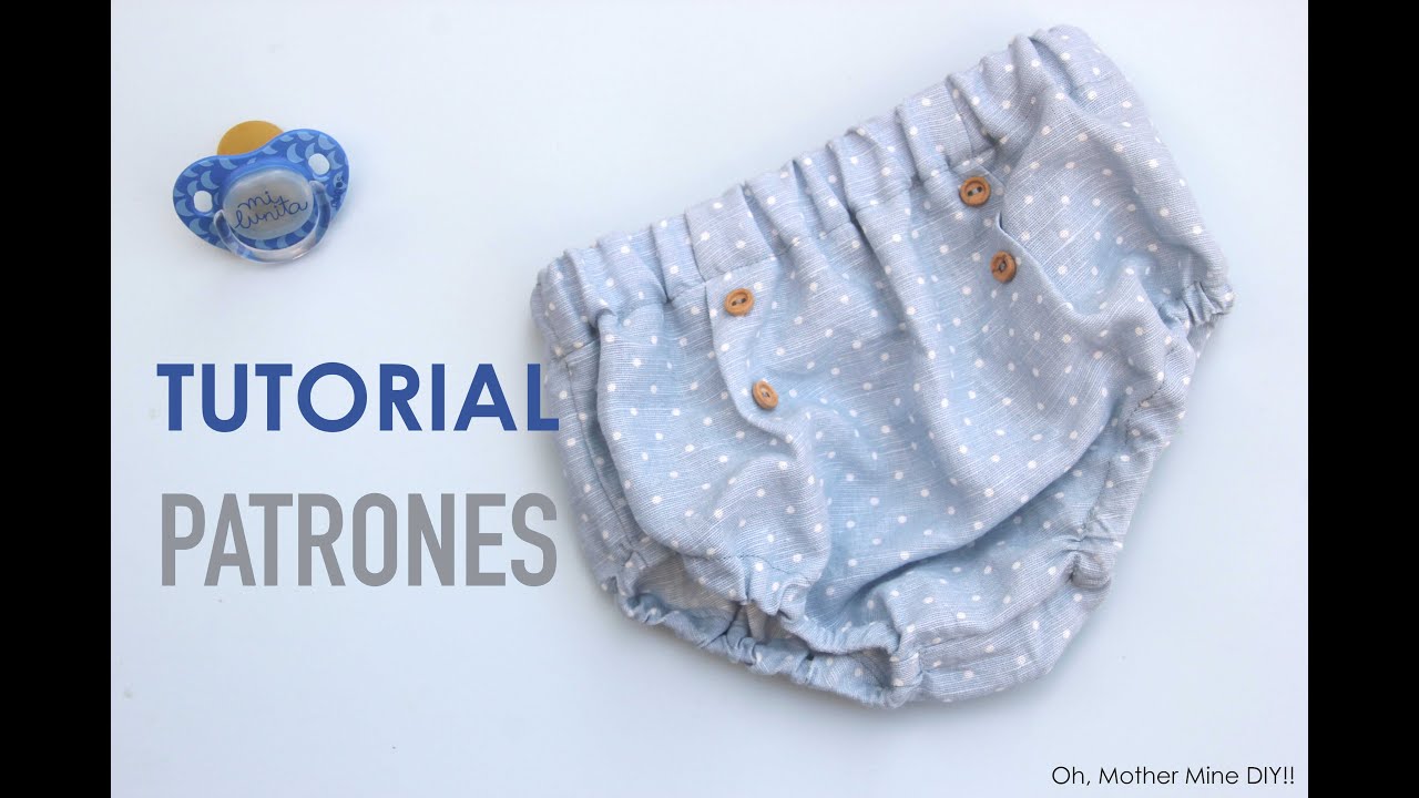 DIY Tutorial y patrones CUBREPAÑAL o BRAGUITAS de lino