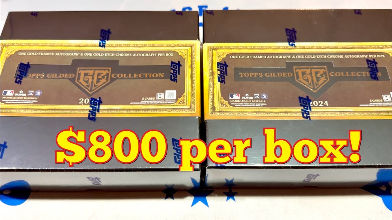 🤮DISGUSTING BOXES!  NEW RELEASE!  2024 TOPPS GILDED COLLECTION BASEBALL CARDS!