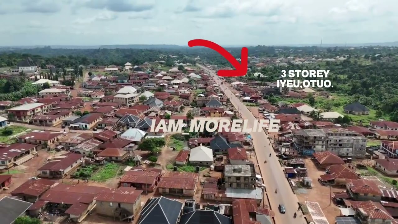 Otuo,iyeu quarter by the 3 storey building.