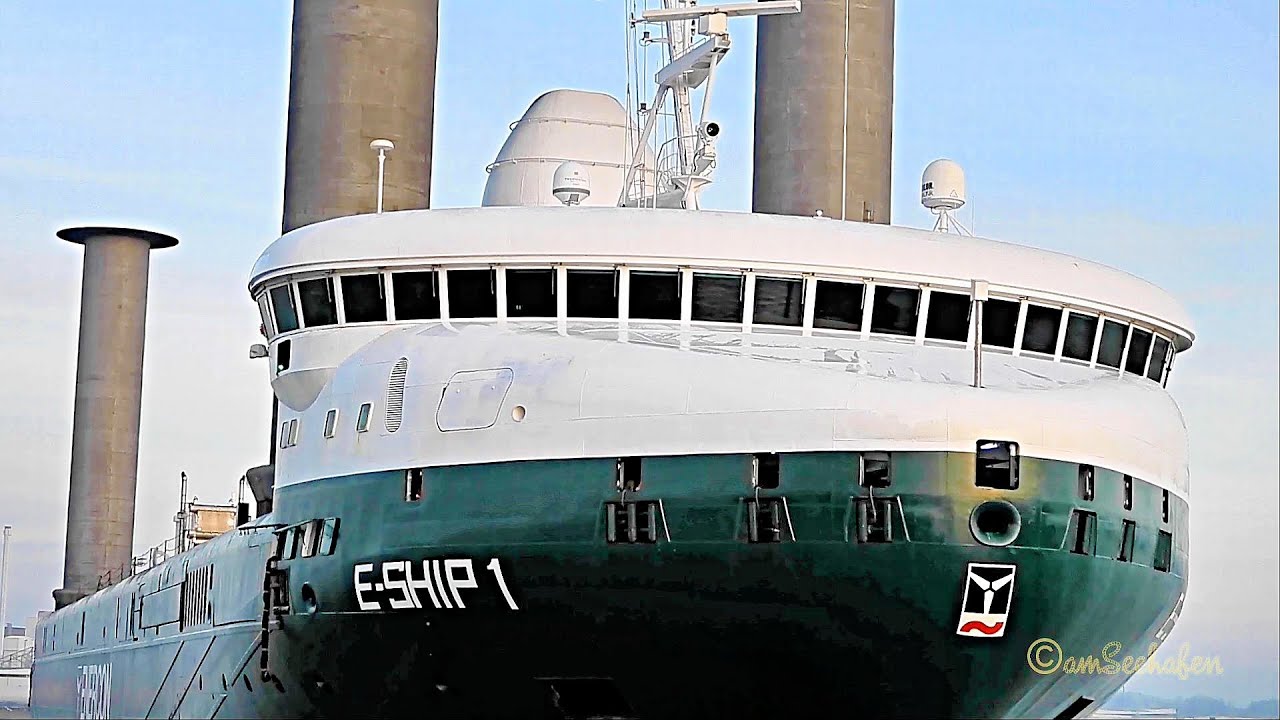 E-Ship 1 DGFN2 Seeschleuse IMO 9417141 Emden Enercon Rotorschiff Flettner Rotoren rotorsails sealock