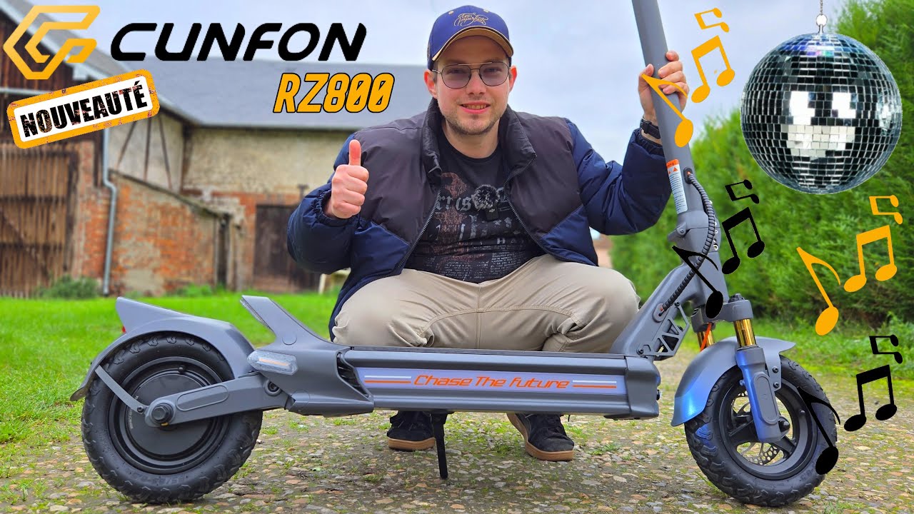 Cunfon RZ800 : La Trottinette Connectée avec Enceinte Intégrée ! - Déballage et Test Complet !