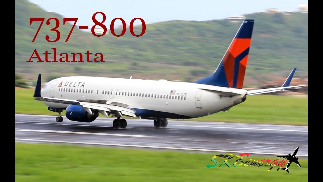 Delta Airlines 737-800 In Action @ the Robert L. Bradshaw Int'l Airport, St Kitts