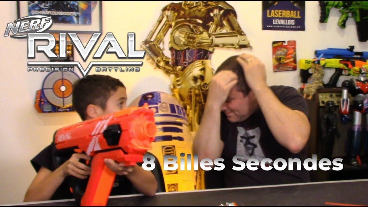 LE MEILLEUR "BLASTER DU MONDE",  TEST EN FRANCAIS DU NERF RIVAL PERSES.