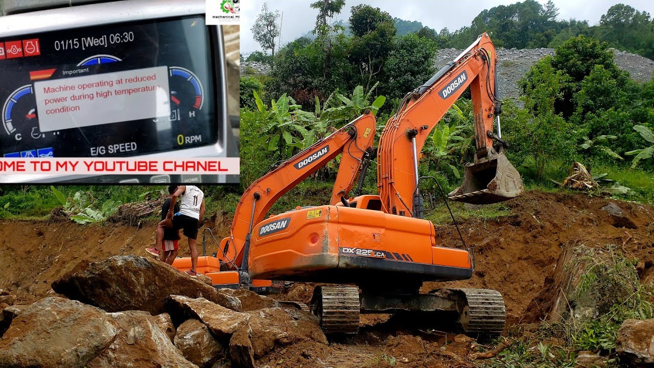 doosan excavator 225 overheat engine