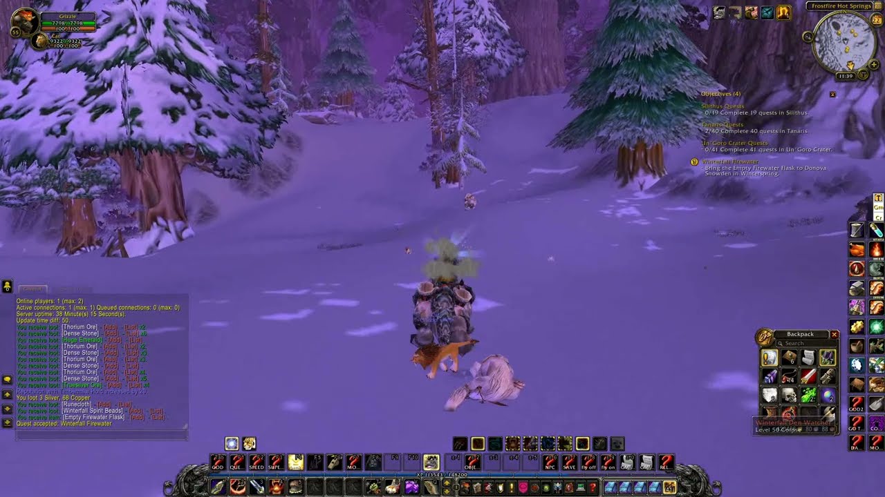 WOW Cata Quest 'Winterfall Firewater - 28462' Horde on a PS