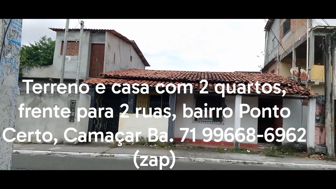 Terreno de 420m2, escriturado, estratégico,  frente para 2 ruas, Camaçari Ba.