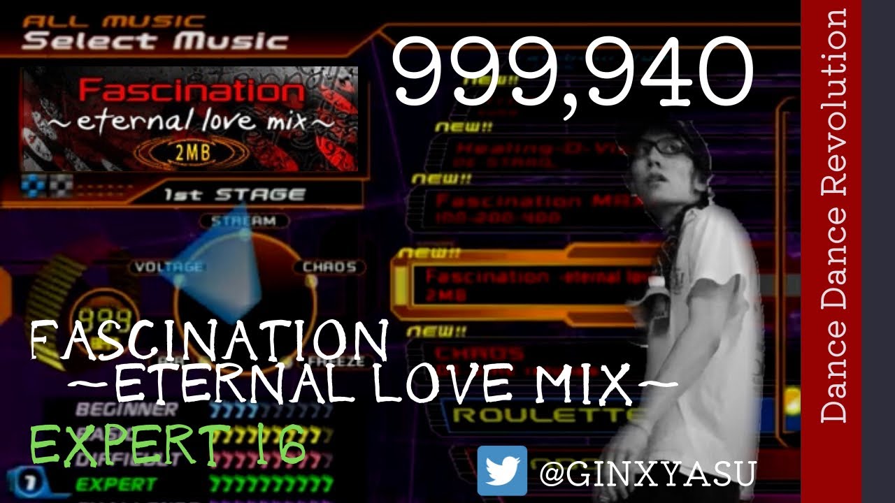 【DDRA3】ESP16 Fascination 〜eternal love mix〜 999,940 player:GINXYASU