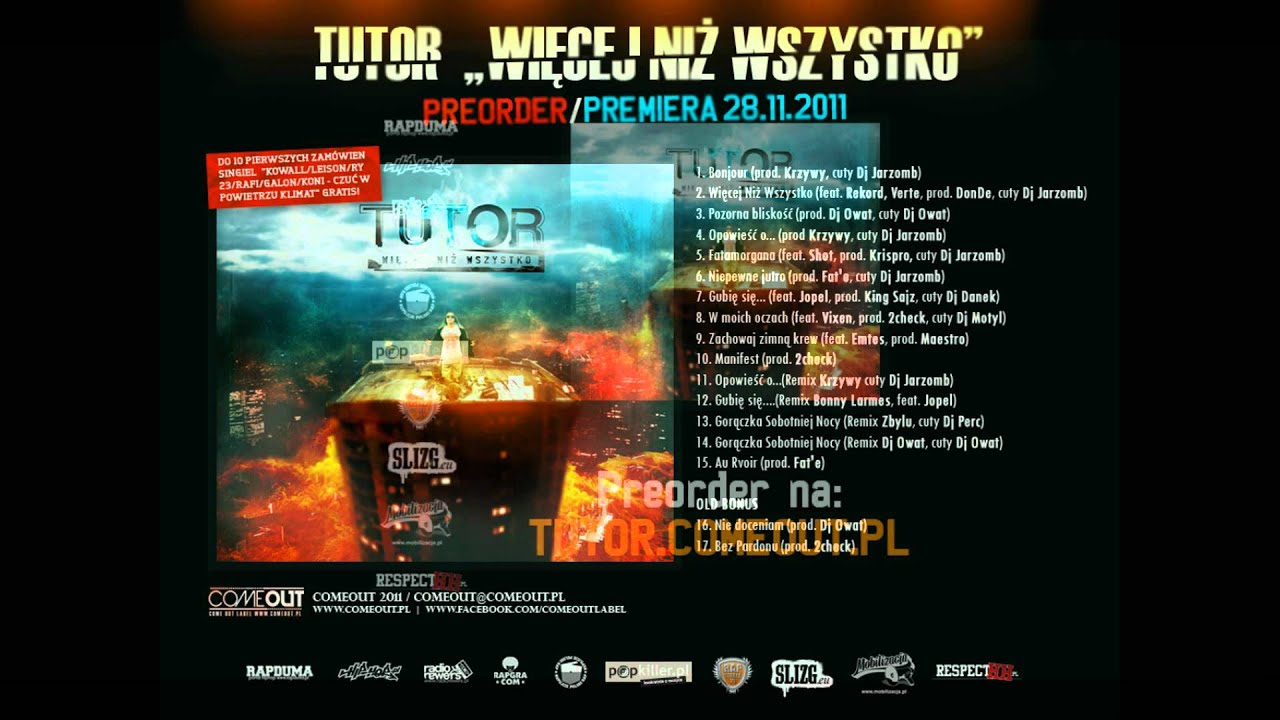 Tutor - Gubię się...(feat Jopel, prod. King Sajz, cuty Dj Danek)