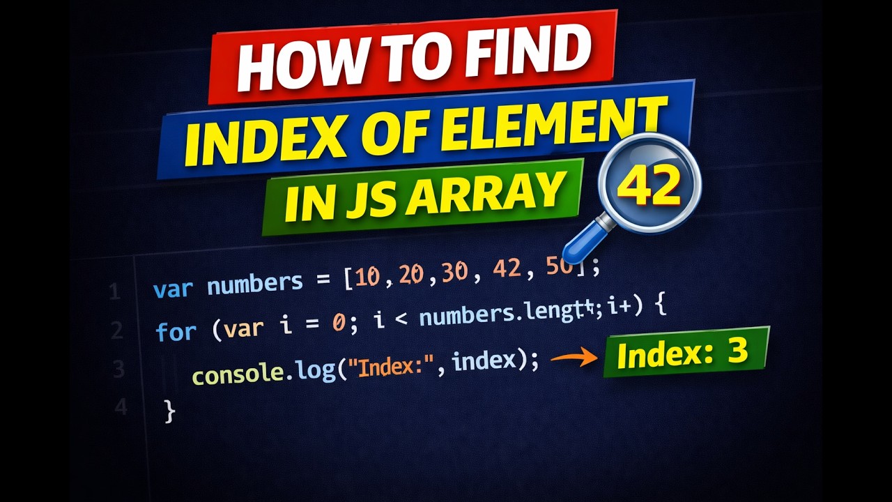 Search an Element in a JavaScript Array (Return Index or -1)