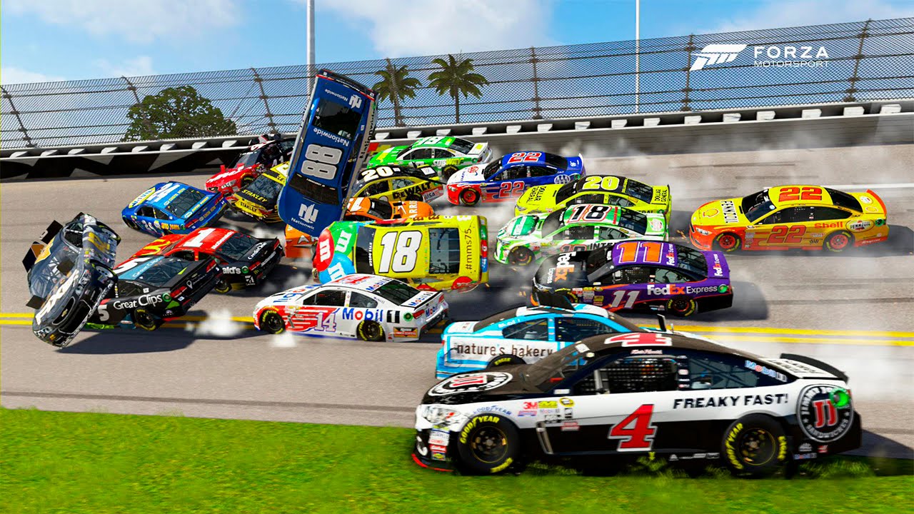 EVERYONE WRECKED! [Biggest Crash I've Ever Seen!] | Forza Motorsport 6 | NASCAR Expansion