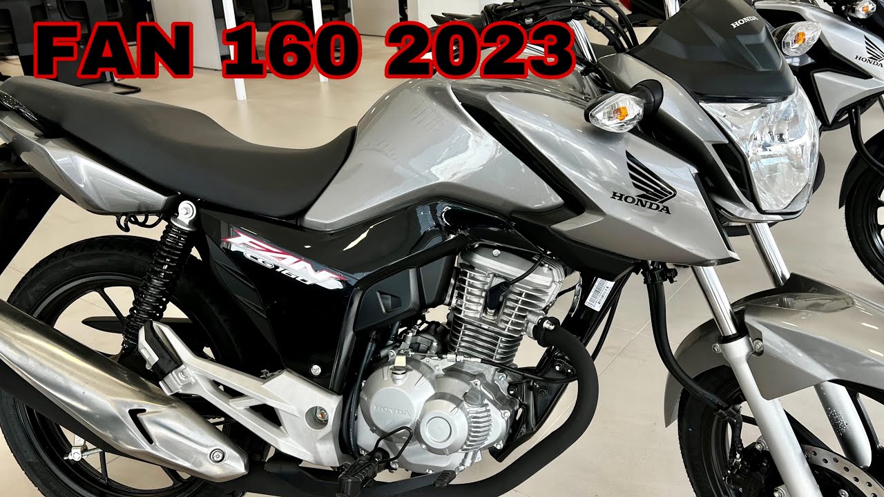 NOVA HONDA FAN 160 2023 PRATA MET&Aacute;LICO EM DETALHES MAIS PRE&Ccedil;O/ELA OU FAZER 150?