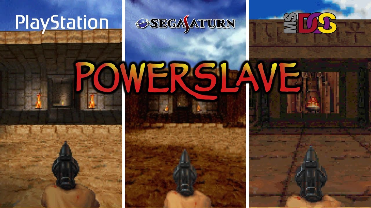 PowerSlave [1996] PS1 vs Saturn vs DOS (Graphics Comparison)