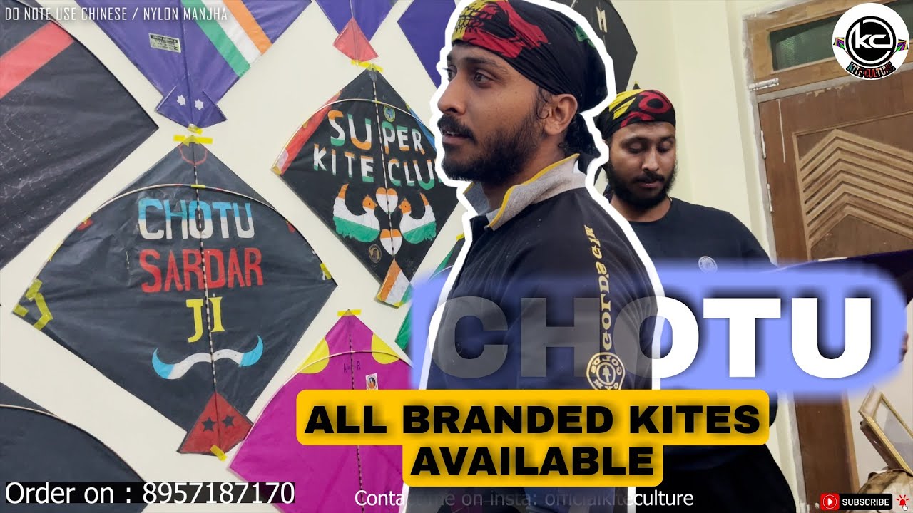 BRANDED KITES || CHOTU SARDAR KITE SHOP || AISI KITES KISI KE PAS NAHI 😨🪁🔥