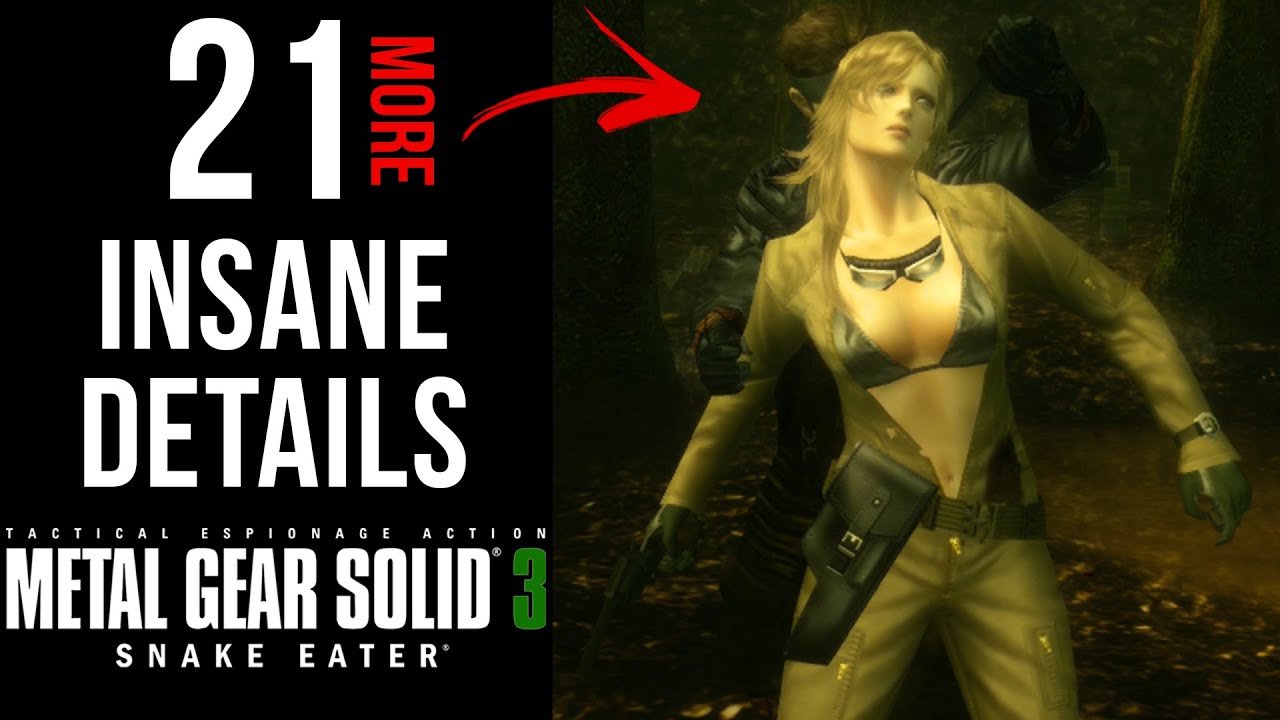 21 More INSANE Details in MGS3