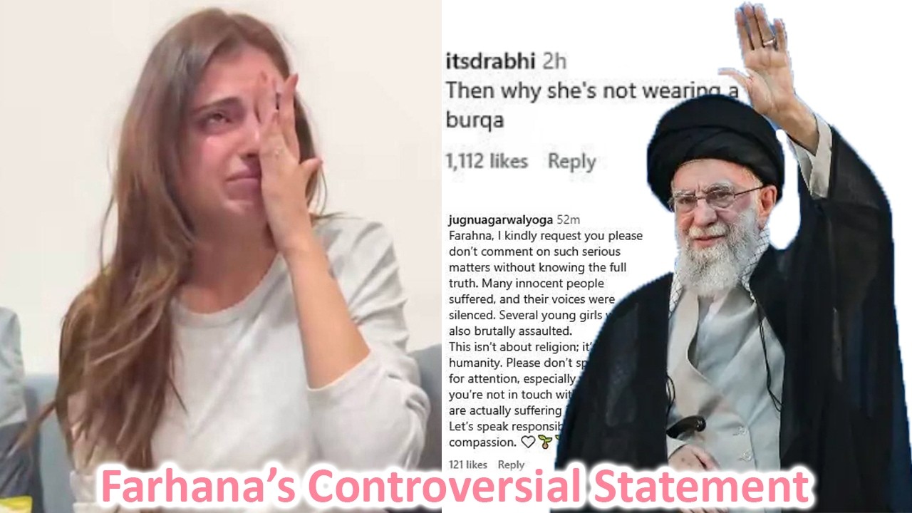 Farhana Bhatt's Controversial Statement About Iran's Iran Supreme Leader Ali Khamenei