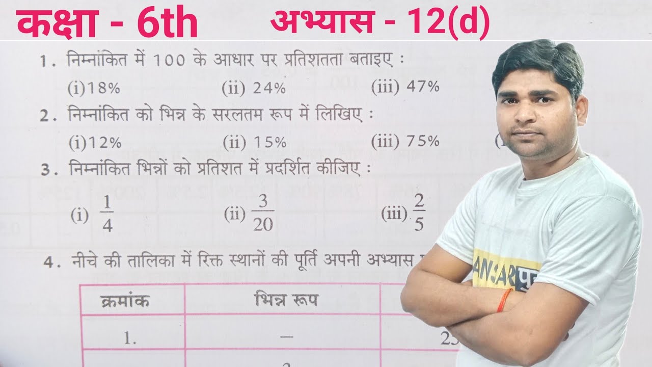 कक्षा 6 वाणिज्य गणित अभ्यास 12(d) यूपी बोर्ड | Class 6 Maths Exercise 12(d) UP Board