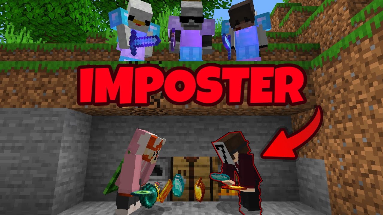 Minecraft Manhunt, But There's An Imposter...