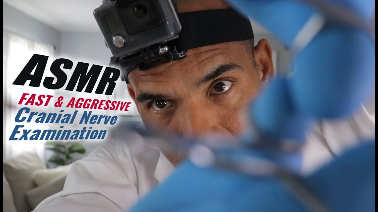 ASMR Fast & Aggressive Cranial Nerve Examination