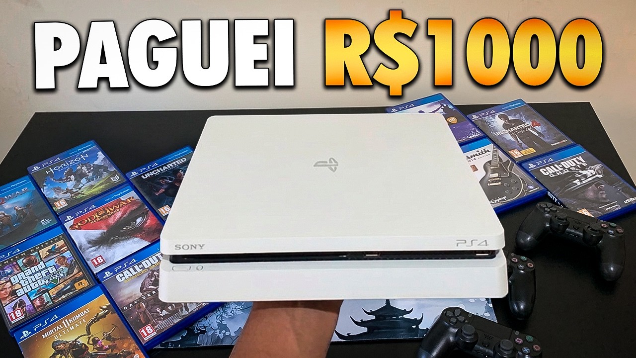 CONSEGUIR COMPRAR MEU PRIMEIRO PS4 SLIM NA OLX QUE AINDA CONSEGUE RODAR DE TUDO EM PLENO 2026...