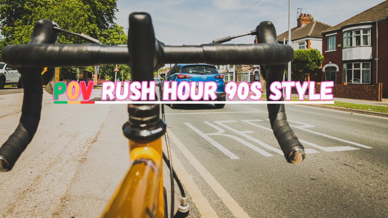 POV City Commute on a 90s Cannondale CAAD3 | Vintage Road Bike in Rush Hour Traffic + Commentary