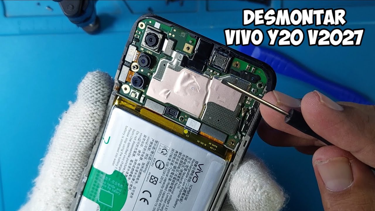 Como Desmontar o Abrir Un Celular Vivo Y20 V2027/Quitar Centro De Carga y Tapa