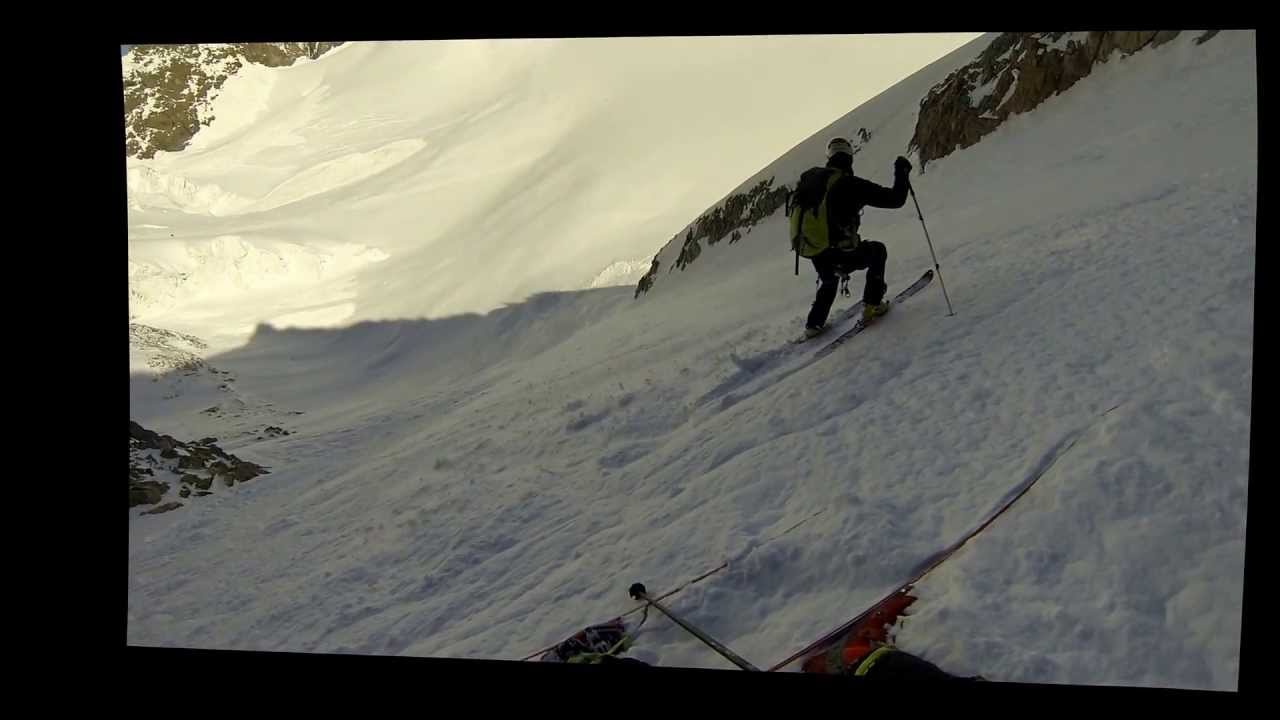 barre des ecrins ski pente raide