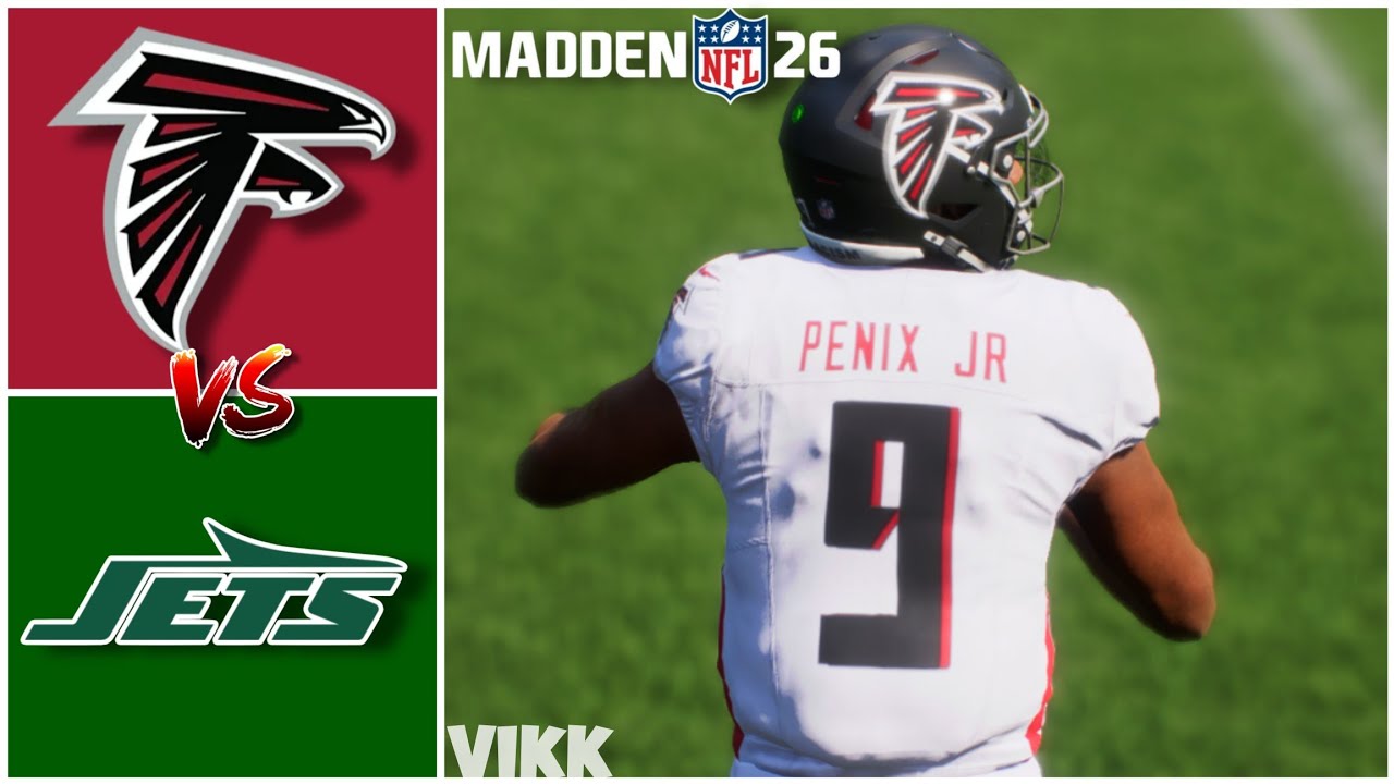 Falcons vs Jets Week 13 Simulation (Madden 26 Rosters)