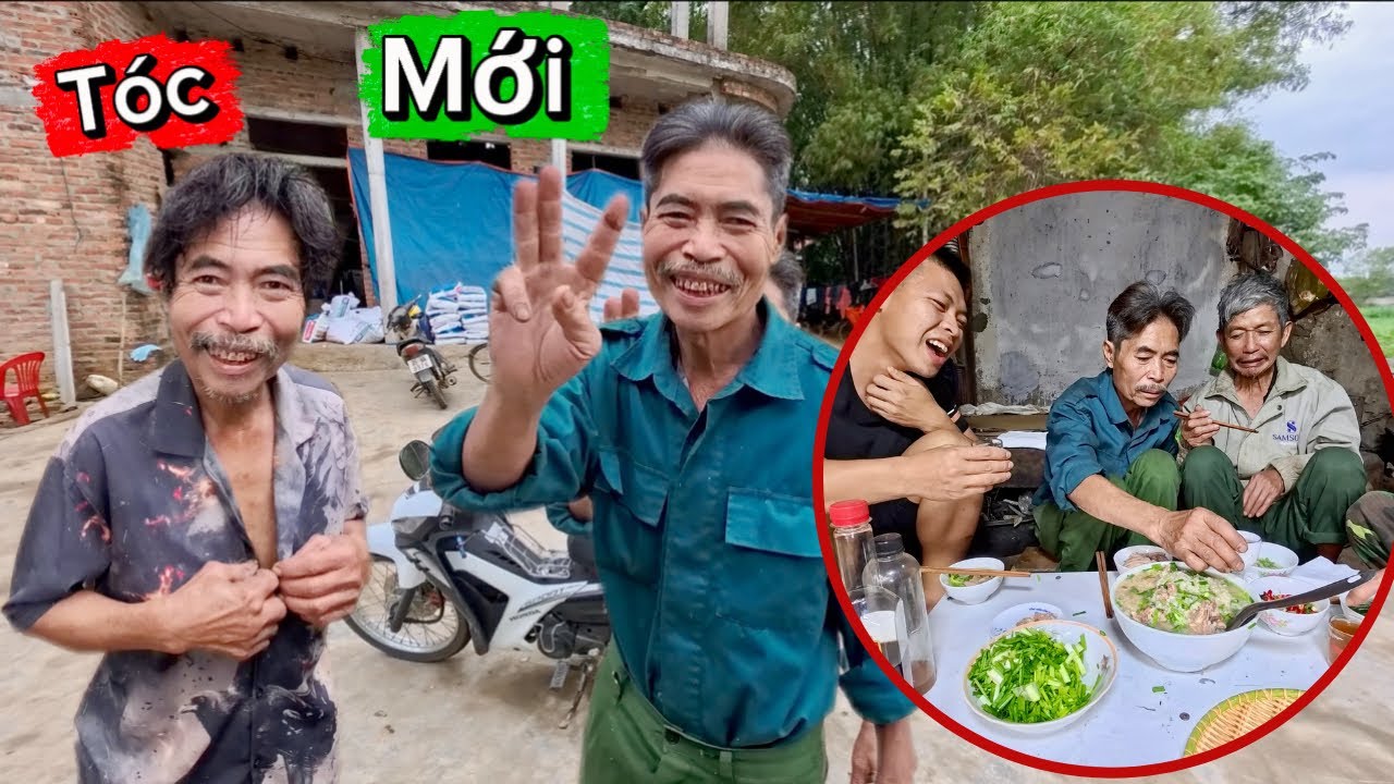 Đưa Bác Thông Đi Cắt Tóc Chuẩn Bị Đón Tết Và Nồi Cháo Vịt Ngày Cuối Năm | HUY ANH TV 