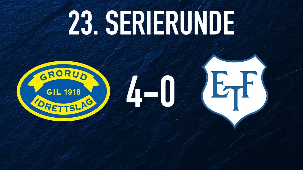 4 mål og rent bur, vi er i storform! | Grorud 4-0 Eidsvold Turn | 23. serierunde 2025