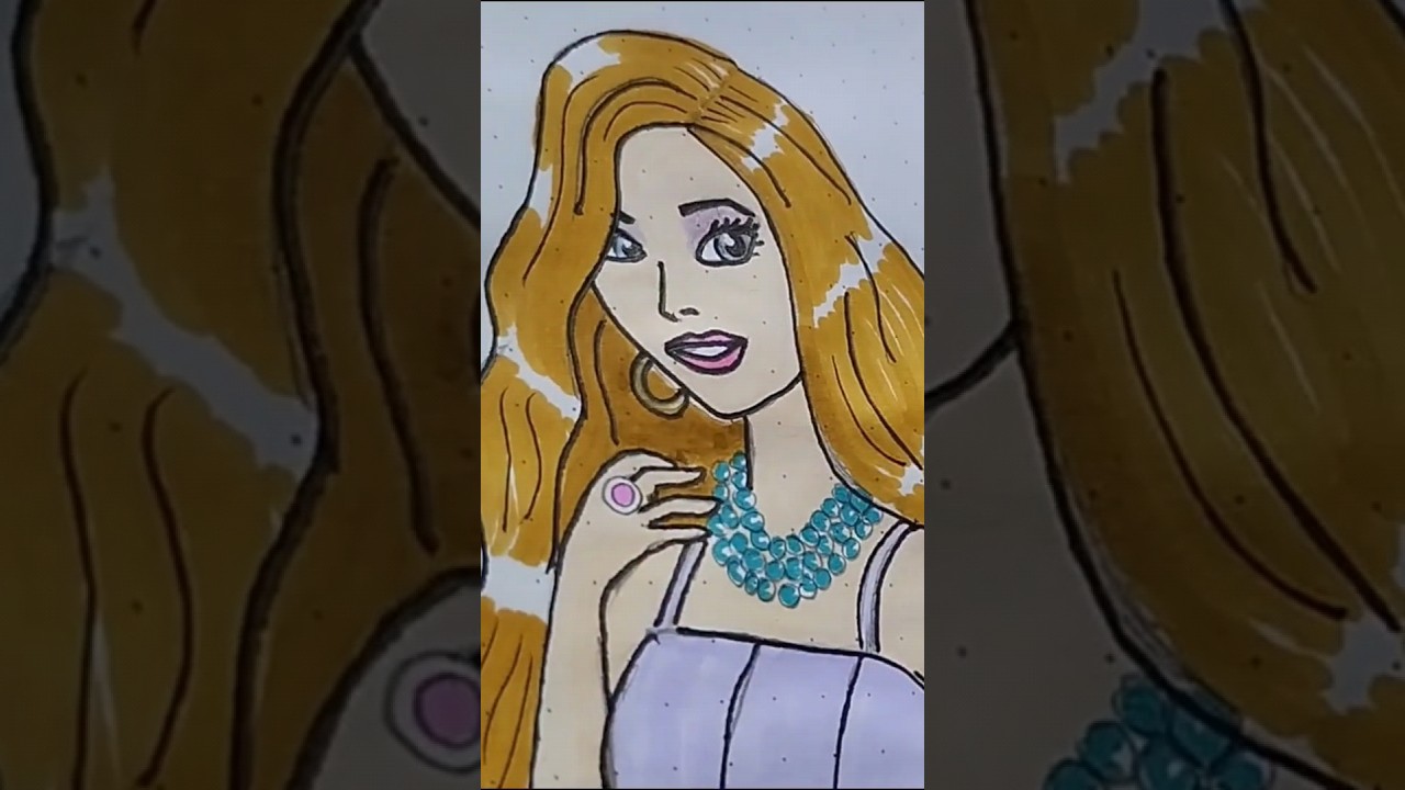 Barbie #art #barbiegirl #colores #coloreo