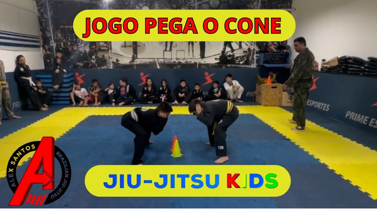 JOGO PEGA O CONE JIU JITSU KIDS, DESENVOLVIMENTO MUSCULAR, COORDENAÇÃO MOTORA E MUITA DIVERSÃO