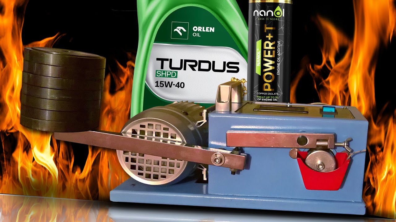 Nanol Power+T + Orlen Turdus SHPD 15W40 Oil additives test 100&deg;C Piotr Tester / Test dodatku