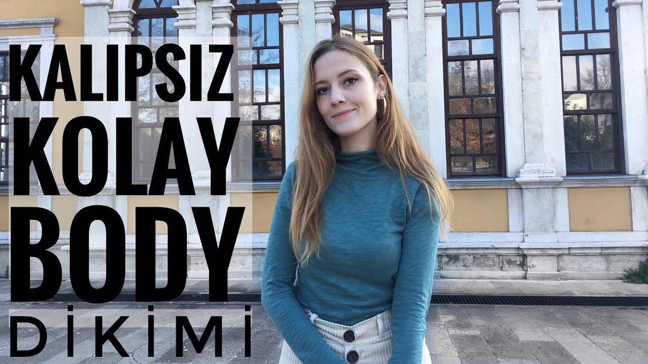 2 TL YE BOĞAZLI BODY YAPIMI. Body Nasıl Dikilir ? 2019 Kış Modası Basic Body