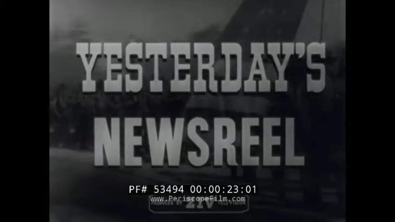 YESTERDAY'S NEWSREEL   MARCONI & BROADCAST RADIO  1930s FASHIONS 53494