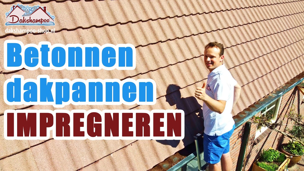 Impregneren & reiniging betonnen sneldekkers dakpannen | Turbo Impregneer met een permanente werking
