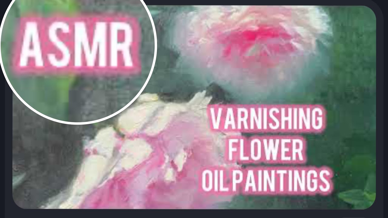 7 minutes of varnishing oil paintings (ASMR) #oilpainting #varnishing