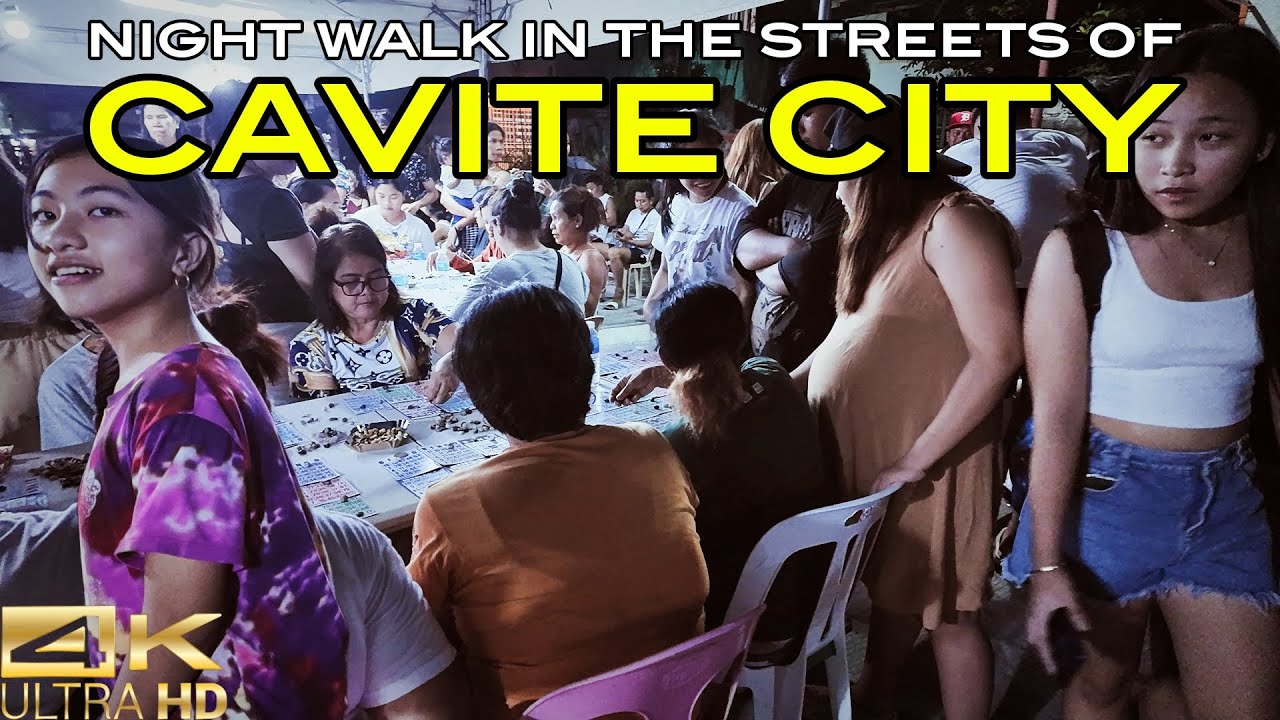 Night Walk in the Streets of Cavite City Philippines [4K]