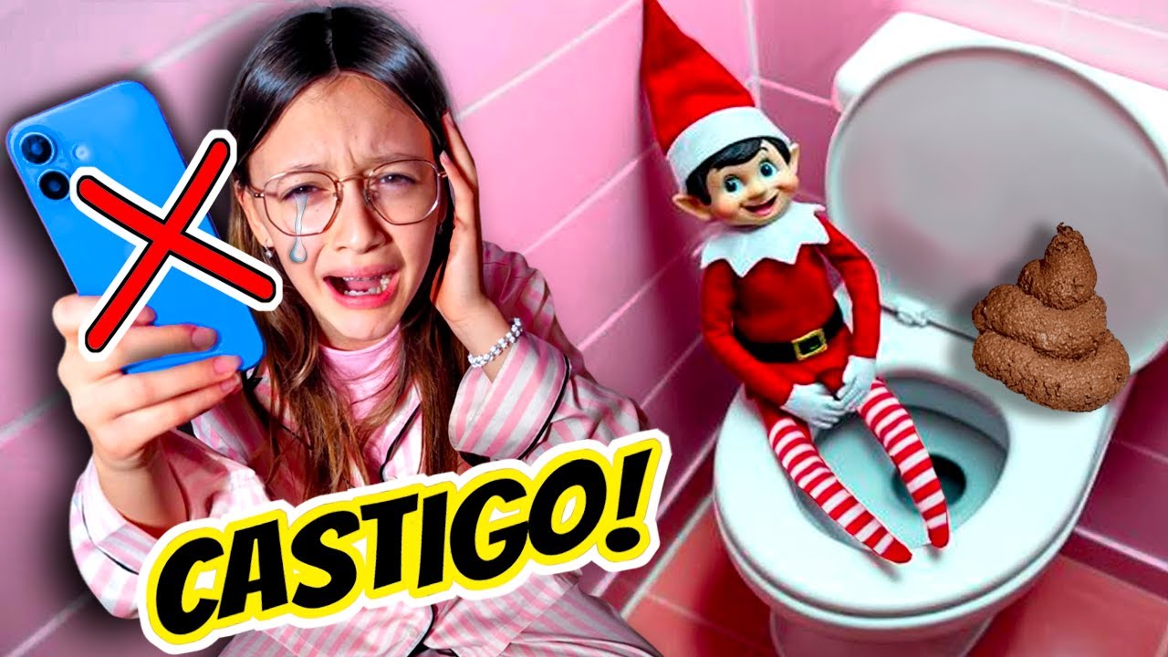 L'ELFO DISPETTOSO FA LA CACCA E TANTISSIMI SCHERZI A SOFI E LA METTE IN CASTIGO SENZA CELLULARE!