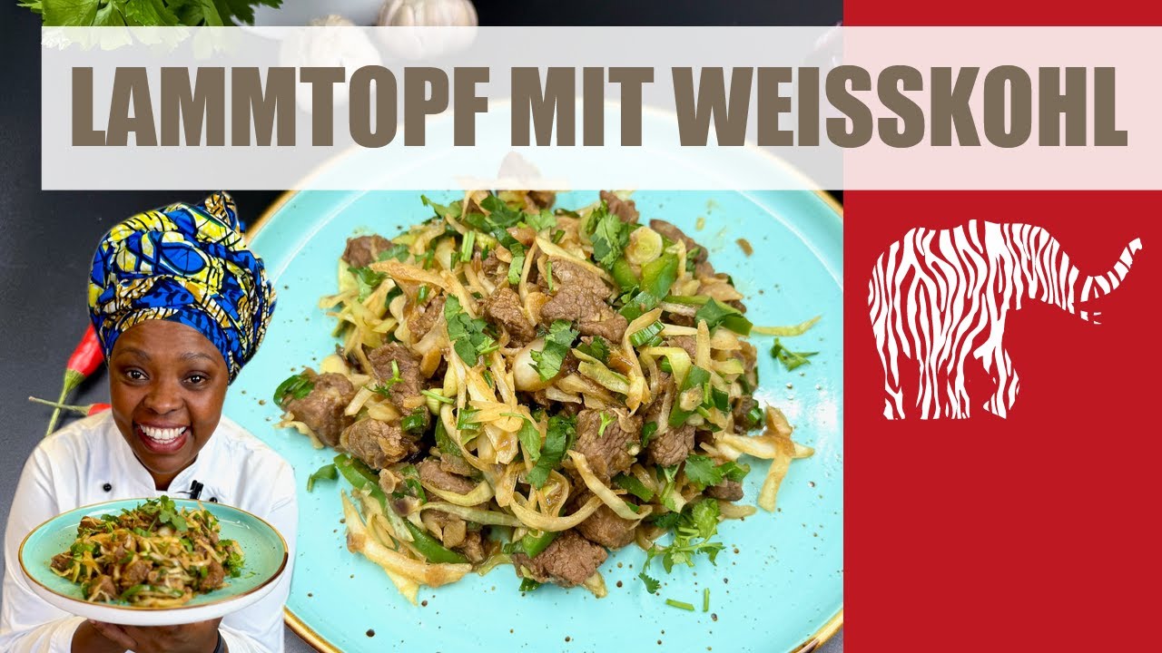 Kenianischer Lamm-Weißkohl Topf