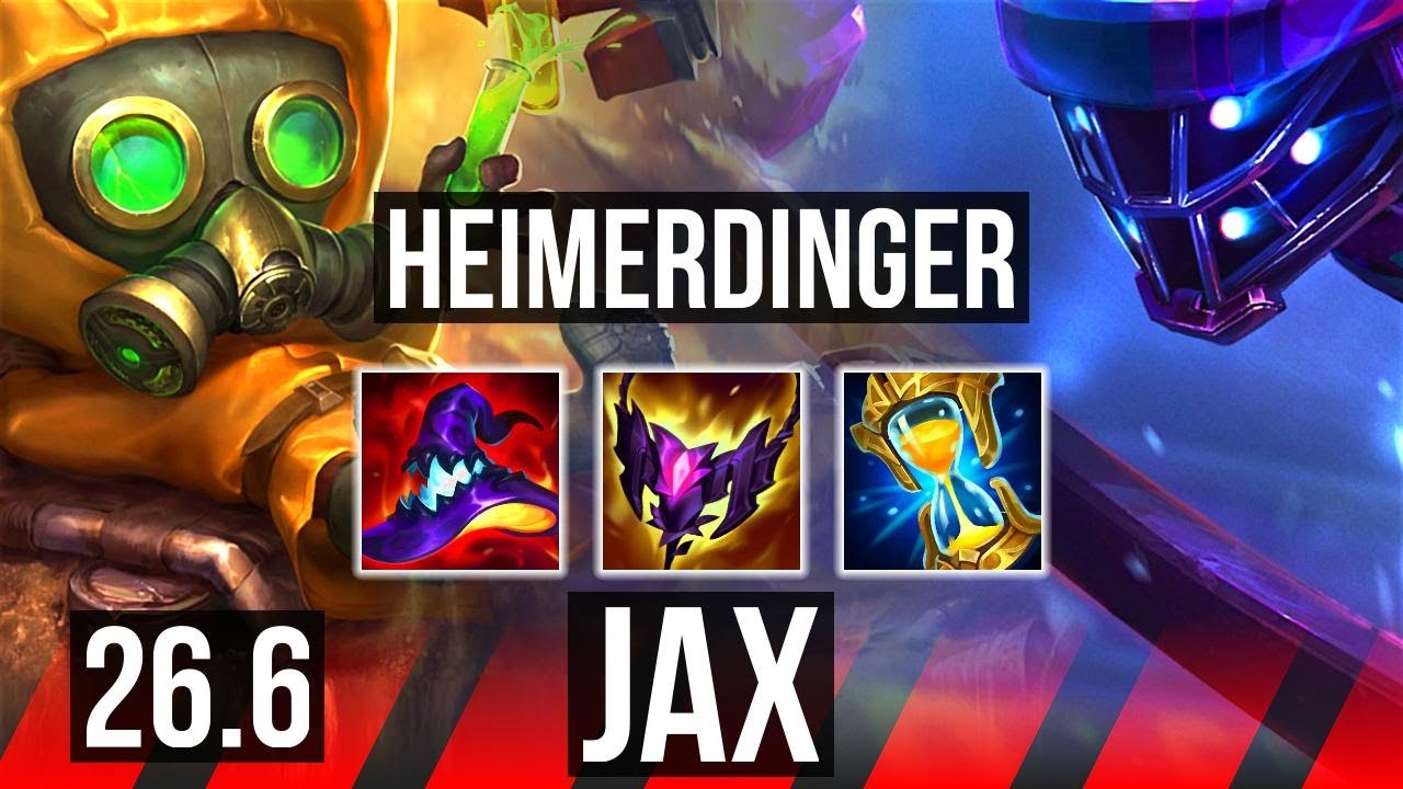HEIMERDINGER vs JAX (TOP) | Good KDA: 16/1/4 | EUW Diamond | 26.6