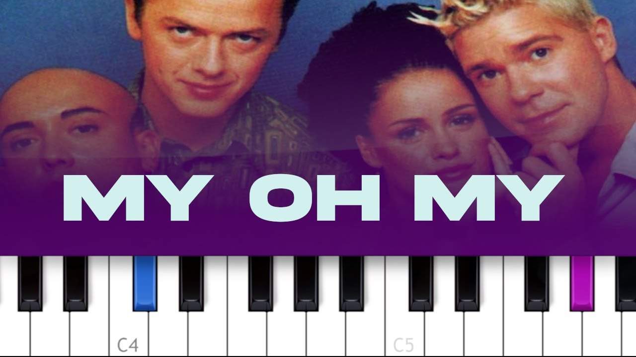 Aqua - My Oh My (piano tutorial)