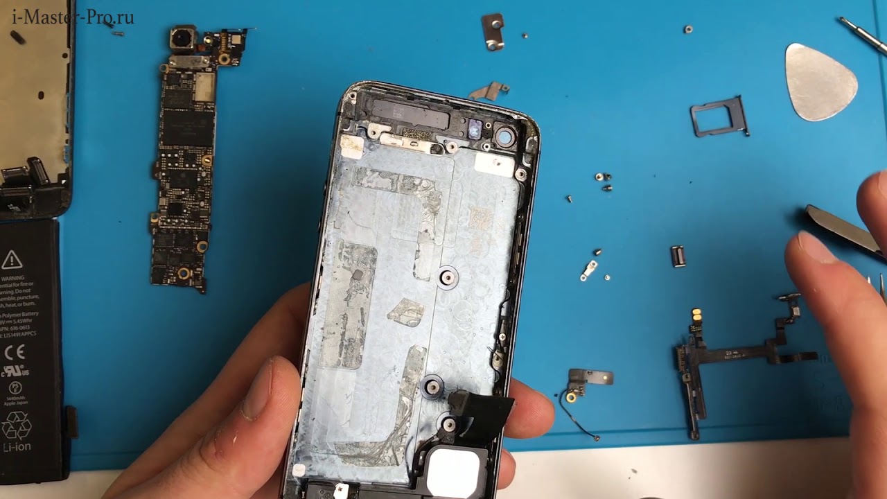 iPhone 5 - Замена кнопки включения, вибро и кнопок громкости